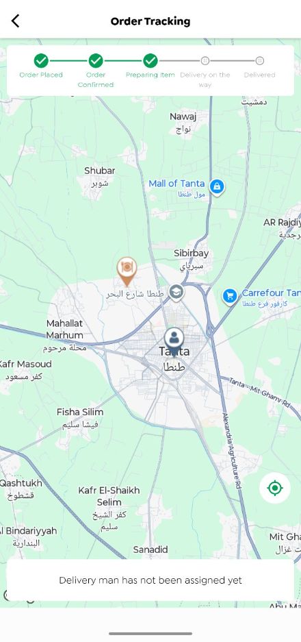 تتبّع مباشر وحالة الأوردر